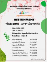 xây dựng website thương mại điện tử bán đồ mỹ phẩm mỹ phẩm venice