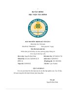tên tiểu lu¿n môn hác thẩm định giá bất động sản theo phương pháp thặng dư từ lý thuyết đến thực tiễ