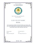 đẩy mạnh hoạt động tài trợ thương mại trong lĩnh vực xuất nhập khẩu tại trung tâm tài trợ thương mại ngân hàng tmcp công thương việt nam