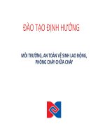 Đào tạo môi trường, an toàn VSLĐ, PCCC