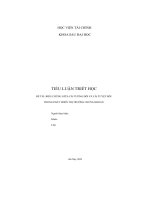 tiểu luận triết học đề tài biện chứng giữa cái tương đối và cái tuyệt đối trong phát triển thị trường chứng khoán