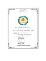 tiểu luận môn tài chính tiền tệ đề tài công ty công nghệ tài chính fintech