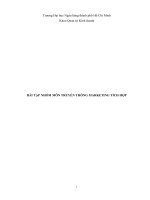 Tiểu Luận -Truyền Thông Marketing Tích Hợp -  Đề Tài - Đặc Điểm Truyền Thông Ngành Kinh Doanh  Thời Trang