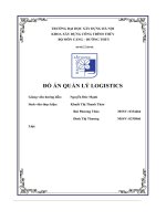 đồ án quản lý logistics doanh nghiệp nhập khẩu có hợp đồng mua bán vận chuyển và lưu kho mặt mỳ tại trung tâm phân phối ở hải phòng