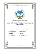 Chuyên đề thực tập tốt nghiệp: Nghiên cứu nhân tố ảnh hưởng đến chi tiêu cho giáo dục của hộ gia đình tại Trung du và miền núi phía Bắc