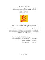 THIẾT KẾ BỘ ĐẾM NHỊ PHÂN, NGHỊCH ĐỒNG BỘ Kđ=16, SỬ DỤNG D-FF, HIỂN THỊ SỐ ĐẾM TRÊN LED 7 THANH