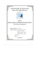 đồ án phương pháp lập trình hướng đối tượng đề tài quản lý của hàng tạp hóa