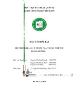 BÁO CÁO BÀI TẬP HỆ THỐNG QUẢN LÝ MƯỢN TRẢ TRANG THIẾT BỊ GIẢNG ĐƯỜNG