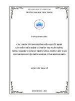 các nhân tố ảnh hưởng đến quyết định gửi tiền tiết kiệm cá nhân tại nhnoptnt vn