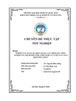 Chuyên đề thực tập tốt nghiệp: Nghiên cứu đánh giá hiện trạng lấn chiếm đất nông nghiệp tại thành phố Vinh, tỉnh Nghệ An và đề xuất giải pháp khắc phục