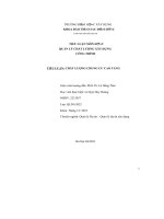 quản lý chất lượng xây dựng công trình tiểu luận chất lượng chung cư cao tầng