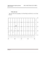 đồ án bê tông cốt thép 1 một công trình nhà công nghiệp có sơ đồ mặt bằng sàn như đã cho