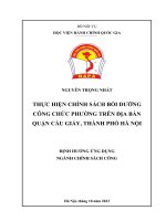 Thực Hiện Chính Sách Bồi Dưỡng Công Chức Phường Trên Địa Bàn Quận Cầu Giấy, Thành Phố Hà Nội.pdf