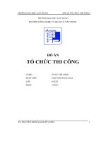 đồ án tổ chức thi công công trình cao 7 tầng 19 bước cột 3 nhịp