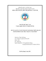 Chuyên đề thực tập: Quản lý chất thải rắn sinh hoạt trên địa bàn thành phố Hà Nội - Thực trạng và giải pháp