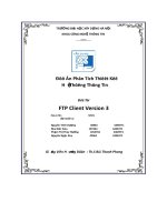 phân tích thiếết kếế hệ thồng thồng tin đề tài ftp client version 3