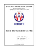 ĐỀ TÀI BẢO TRÌ HỆ THỐNG PHANH