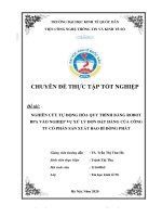 Chuyên đề thực tập tốt nghiệp: Nghiên cứu tự động hóa quy trình bằng robot RPA vào nghiệp vụ xử lý đơn đặt hàng của Công ty Cổ phần sản xuất bao bì Đồng Phát