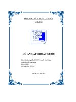 đồ án cấp thoát nước thiết kế hệ thống cấp nước lạnh cấp nước nóng thoát nước bẩn thoát nước mưa cho công trìn