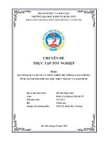 Chuyên đề thực tập tốt nghiệp: Quy hoạch và quản lý phát triển hệ thống giao thông tĩnh tại thành phố Hà Nội - thực trạng và giải pháp