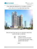 Bản vẽ, thuyết minh tính toán khả năng chịu lực của KINGPOST, SHEAR STUD, BPTC tầng hầm