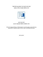 đề tài xây dựng hệ thống và triển khai dịch vụ mail cho phép các máy tính trong mạng nội bộ và mạng bên ngoài có thể truy cập vào hệ thông mail công ty