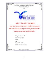 xây dựng bài tập phát triển năng lực