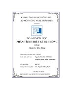 đồ án môn học phân tích thiết kế hệ thống quản lý kho hàng