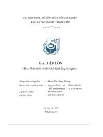 bài tập lớn phân tính và thiết kế hệ thống thông tin xem phim tại rạp l