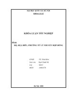 Khóa luận tốt nghiệp: Họ, hụi, biêu, phường từ lý thuyết hợp đồng