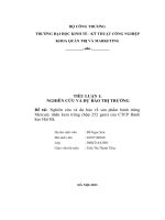 đề tài nghiên cứu và dự báo về sản phẩm bánh trứng mercury nhân kem trứng hộp 252 gam của ctcp bánh kẹo hải hà