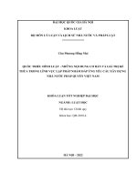 Khóa luận tốt nghiệp: Quốc triều hình luật - Những nội dung cơ bản và giá trị kế thừa trong lĩnh vực lập pháp nhằm đáp ứng yêu cầu xây dựng nhà nước pháp quyền Việt Nam