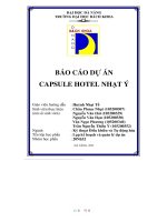báo cáo dự án capsule hotel nhạt ý