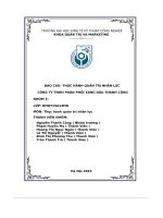 báo cáo thực hành quản trị nhân lực công ty tnhh phân phối xăng dầu thành công