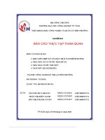 báo cáo thực tập tham quan đơn vị tham quan 1 khu liên hợp xử lí chất thải nam bình dương