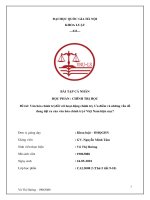 Tiểu luận: Văn hóa chính trị đối với hoạt động chính trị. Ưu điểm và những vấn đề đang đặt ra của văn hóa chính trị ở Việt Nam hiện nay?