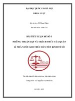 Tiểu luận: Những thuận lợi và thách thức của quản lí nhà nước khi thúc đẩy nền kinh tế số: tiểu luận kết thúc môn học Luật hành chính