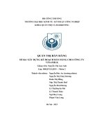 quản trị bán hàng đề bài xây dựng kế hoạch bán hàng cho công ty vinamilk