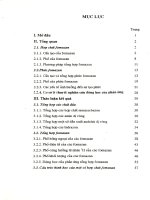 Luận án phó tiến sĩ hóa học: Nghiên cứu tổng hợp và tạo phức của một số hợp chất Fomazan chứa dị vòng Pirol