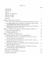 Luận án phó tiến sĩ sinh học: Thành phần các Taxon động vật không xương sống cỡ lớn và sử dụng chúng làm sinh vật chỉ thị đánh giá chất lượng nước từ suối Tam Đảo đến sông Cà Lồ