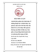 Anh/chị hãy phân tích, bình luận về những thuận lợi và thách thức của quản lý nhà nước khi thúc đẩy nền kinh tế số, xét từ thực tiễn quản lý thương mại điện tử hiện nay (bao gồm cả hoạt động kinh doanh trên các phương tiện mạng xã hội): Bộ môn Luật hành c