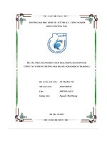 đề tài thực hành phân tích hoạt động kinh doanh công ty cổ phần thương mại bia hà nội habeco trading