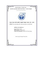 bài tập lớn môn triết học mác lê nin đề tài quy luật thống nhất và đấu tranh giữa các mặt đối lập