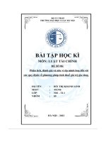 phân tích đánh giá và nêu ví dụ minh hoạ đối với các quy định về phương pháp tính thuế giá trị gia tăng