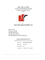 bài thu hoạch diễn án hồ sơ tình huống số 07 tranh chấp ly hôn nuôi con chia tài sản