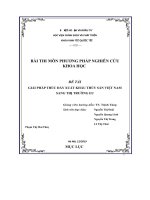 Bài Thi Môn Phương Pháp Nghiên Cứu Khoa Học Giải Pháp Thúc Đẩy Xuất Khẩu Thủy Sản Việt Nam Sang Thị Trường Eu.pdf