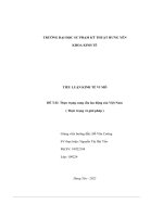 tiểu luận kinh tế vi mô thực trạng cung cầu lao động của việt nam thực trạng và giải pháp