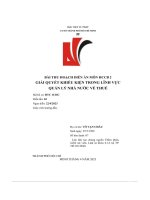 bài thu hoạch diễn án môn hccb 2 giải quyết khiếu kiện trong lĩnh vực quản lý nhà nước về thuế