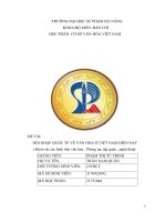 đề tài hội nhập quốc tế về văn hóa ở việt nam hiện nay khảo sát các hình thái văn hóa phong tục tập quán nghệ thuật