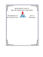Thẩm Định Dự Án Đầu Tư Đề Tài Quán Café - Phố Coffe.pdf